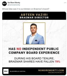 Blackwells attacks Braemar directors